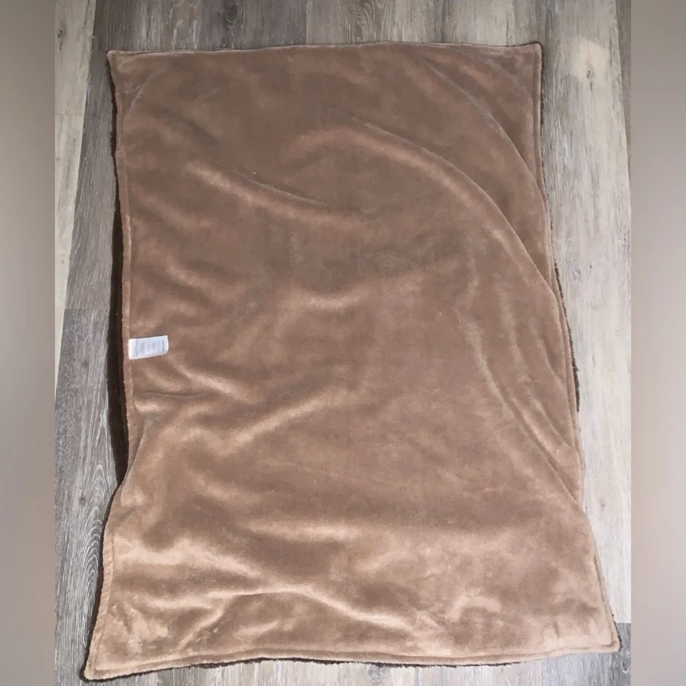 Koala Bear Brand Blankie Nursery Theme Soft Brown Bear Face Blanket 39” x 28”